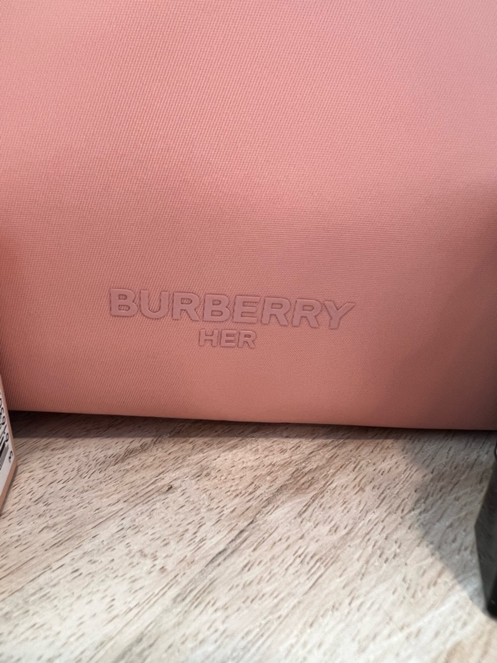 New Burberry Her Pink Cosmetic Travel Pouch with Strap | Burberry Goddess - Picture 5 of 11